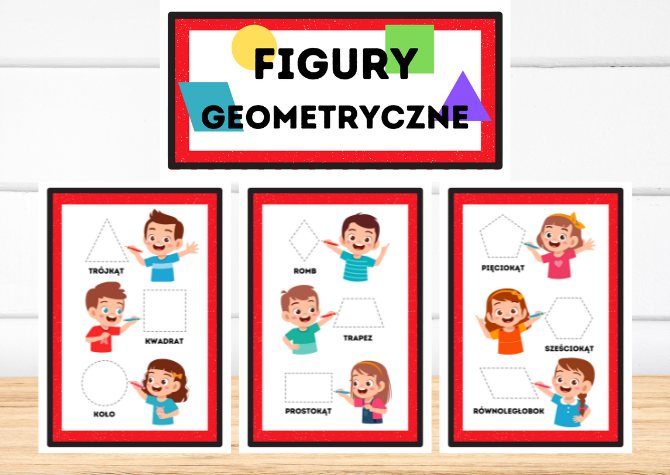 Karty demonstracyjne / pokazowe - figury geometryczne