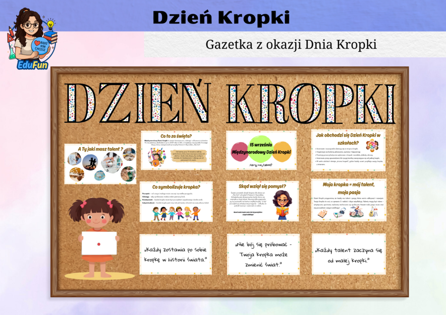 Gazetka i materiały na Dzień Kropki