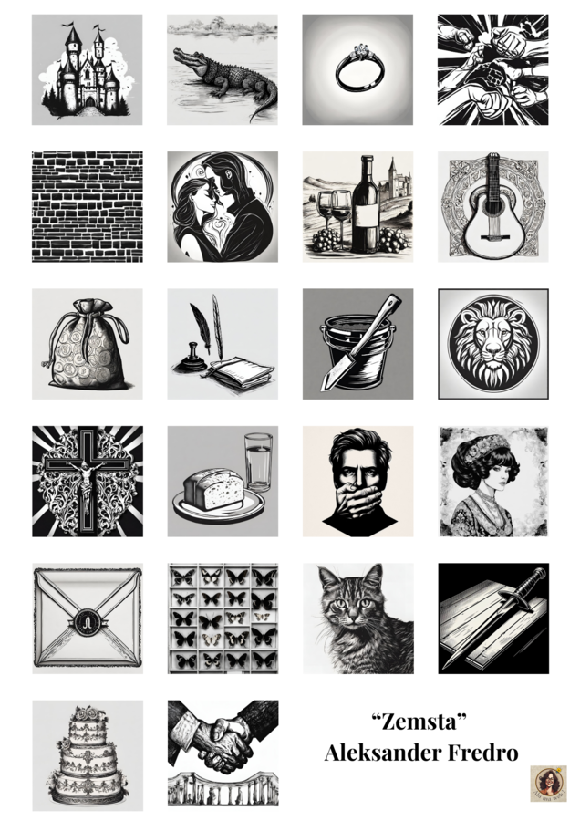 Plansze skojarzeniowe do lektur klas 7-8 .