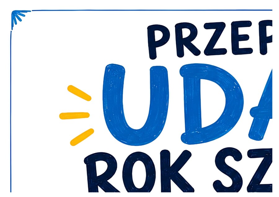 PRZEPIS NA UDANY ROK SZKOLNY - (zestaw materiałów, gazetka motywująca)
