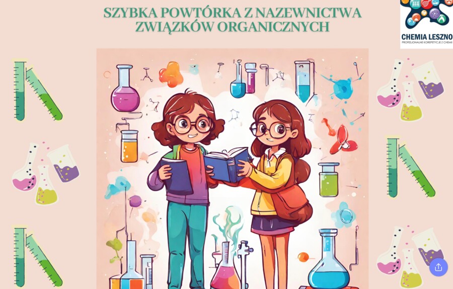 Szybka powtórka z nazewnictwa związków organicznych - fiszki