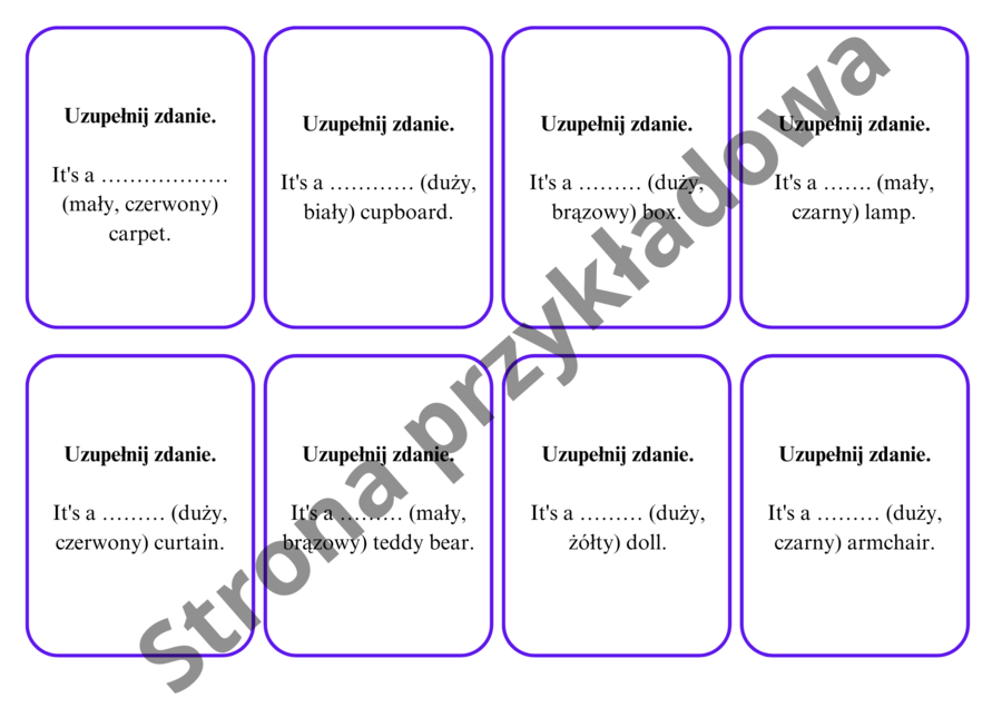 ZESTAW BRAINY 4, UNIT 1 - KARTY PRACY, KARTY DO GIER