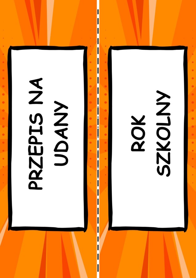 Gazetka "Przepis na nowy rok szkolny".