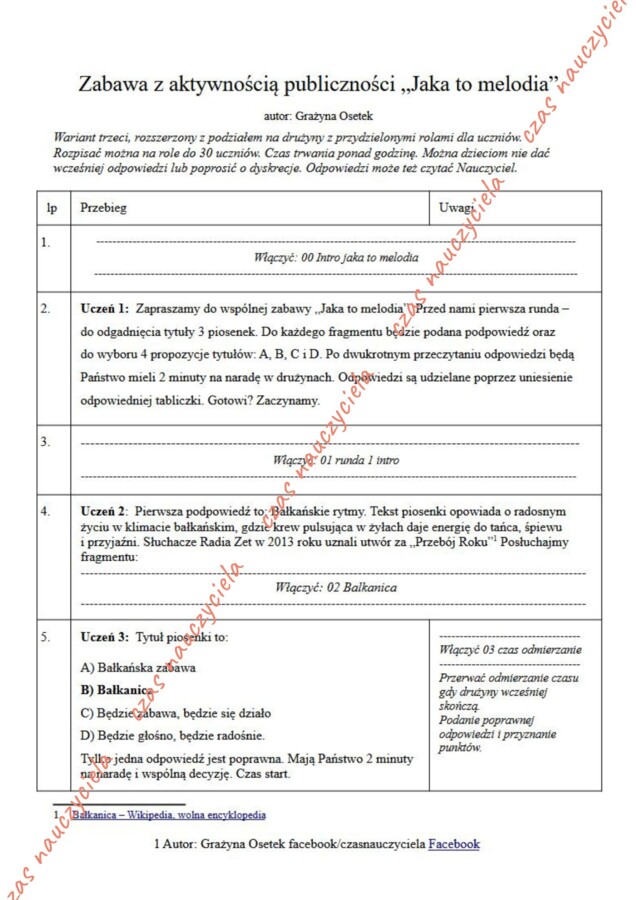 Jaka to melodia. Dzień Mamy i Taty. Dzień Rodziny. Zabawa z publicznością.