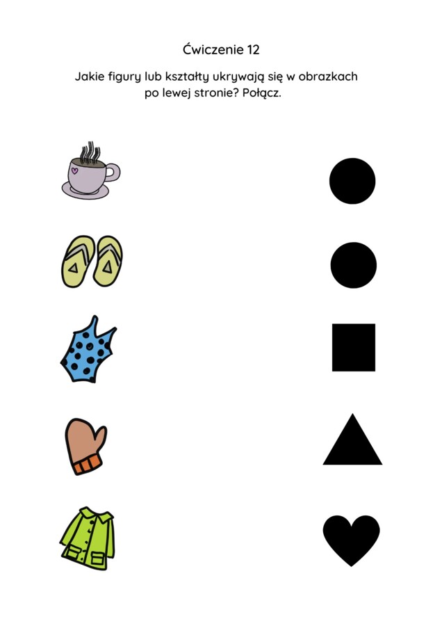 Znajdź ukryty kształt. 50 ćwiczeń na spostrzegawczość dla dzieci