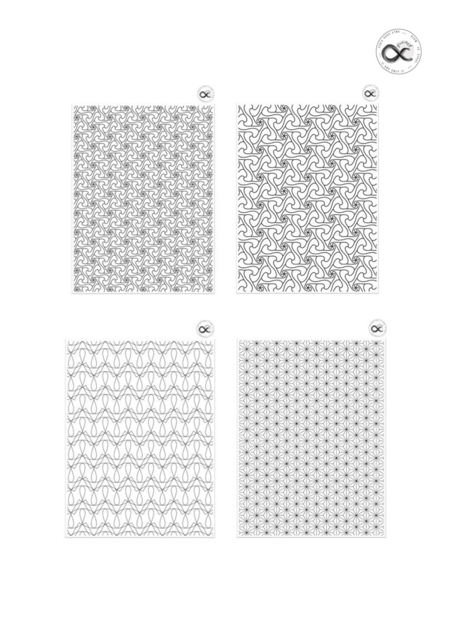 Parkietaże - kolorowanki matematyczne. Tessellation