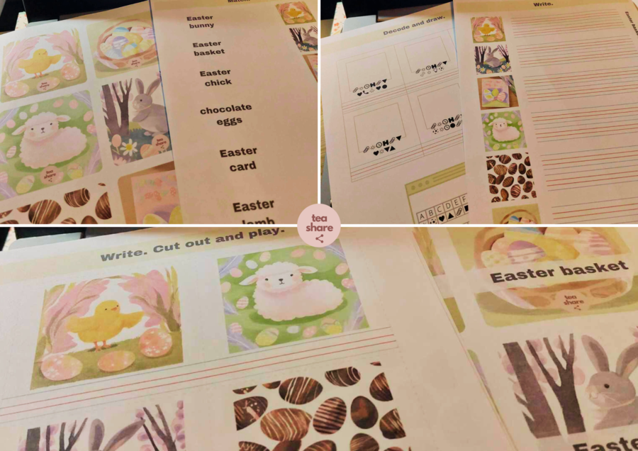 Easter vocabulary for young learners WIELKANOC kody QR gry online 🐏🐏🐏