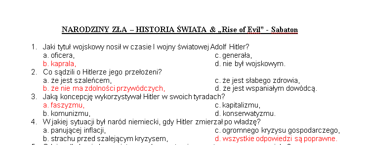 Narodziny zła - pakiet materiałów