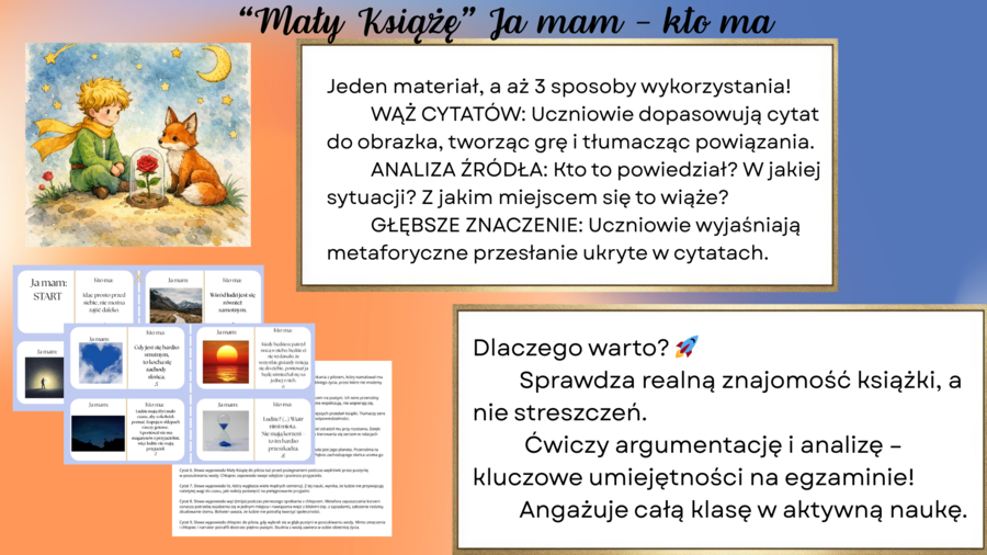 Mały Książę Ja mam, kto ma. Gra 3 w 1