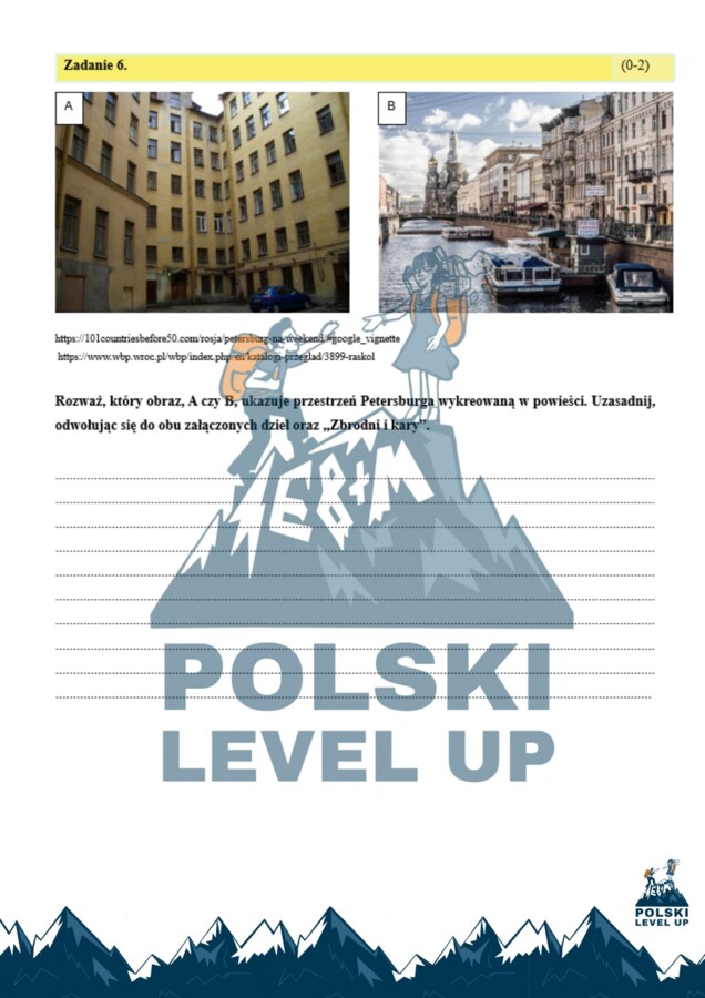 Test ikonograficzny (10 zadań z kluczem odpowiedzi)_Zbrodnia i kara_Polski Level Up