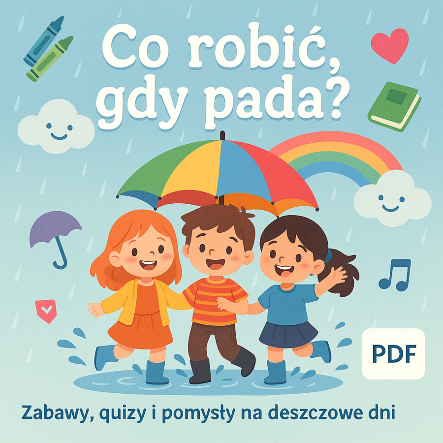 Książeczka obrazkowa „Co robić, gdy pada?”
