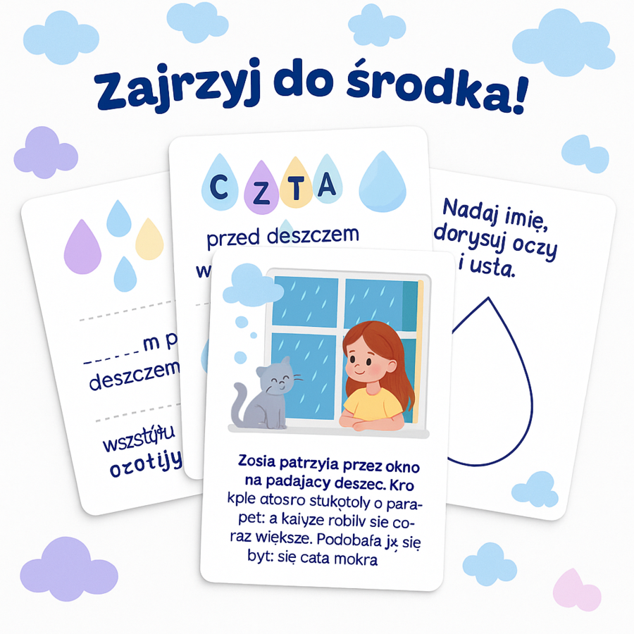 Karta pracy „Deszczowy dzień”