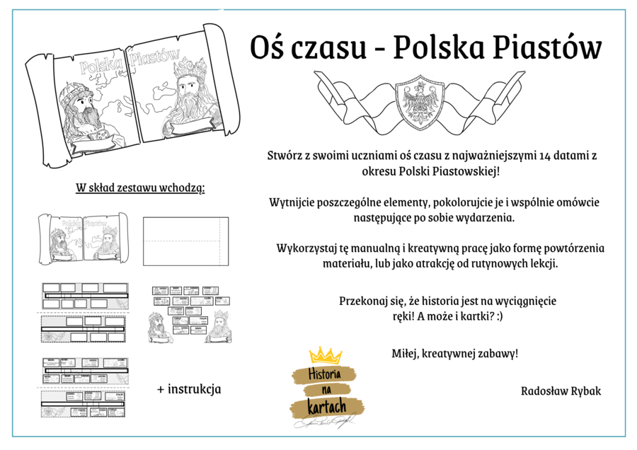 Oś czasu: Polska Piastów - Historia na Kartach