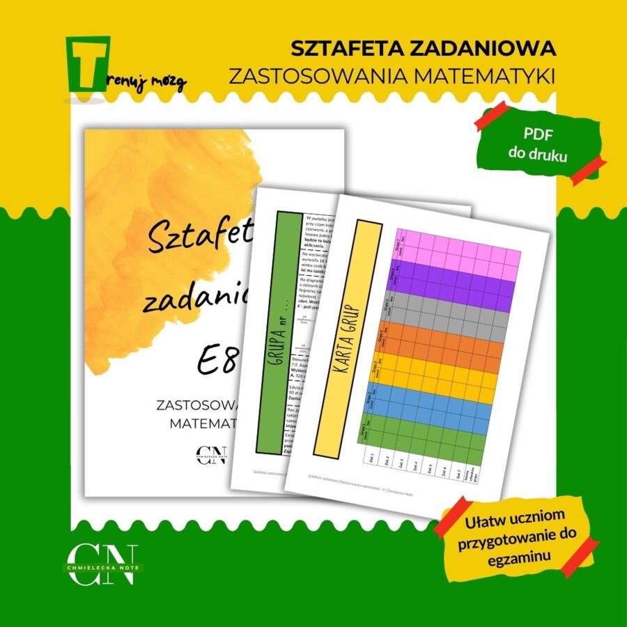 Sztafeta zadaniowa - Zastosowania matematyki E8