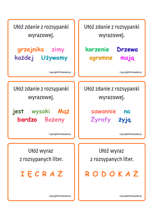 Gra ortograficzna „Wędrujący ziemniak”