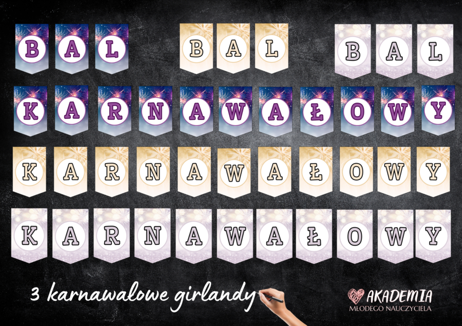 GIRLANDY "BAL KARNAWAŁOWY"