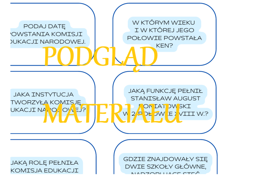 Komisja Edukacji Narodowej - stacje zadaniowe
