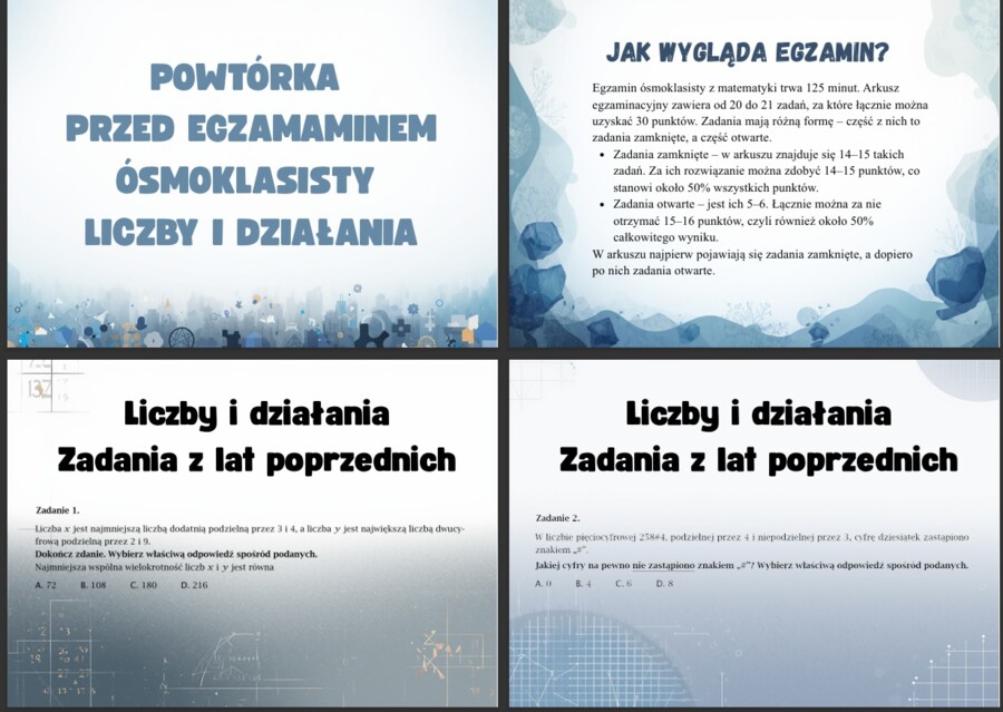 Powtórka przed egzaminem