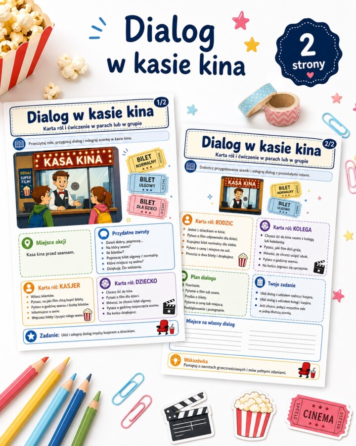 Dialog w kasie kina