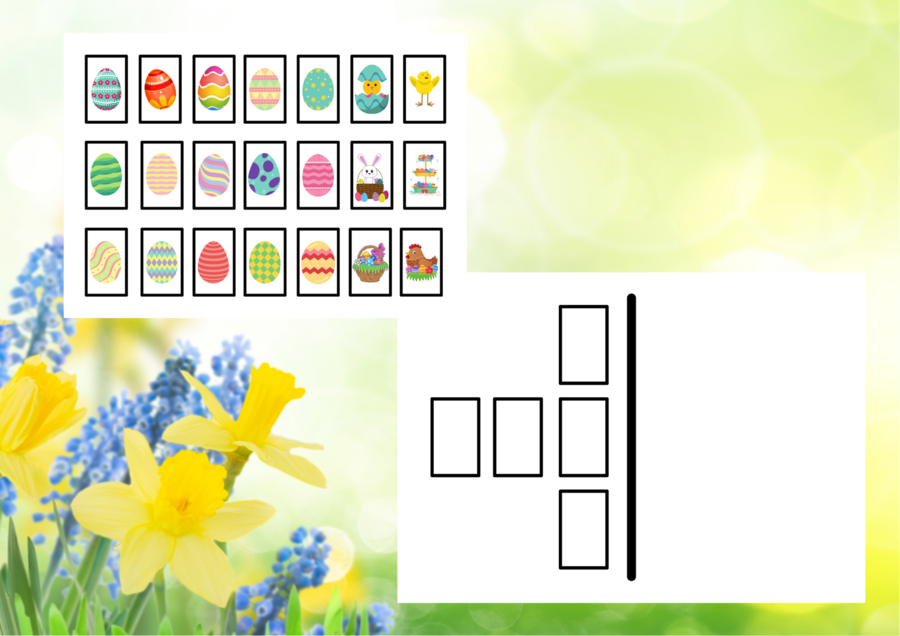 Układanki lustrzane WIOSENNE I WIELKANOCNE