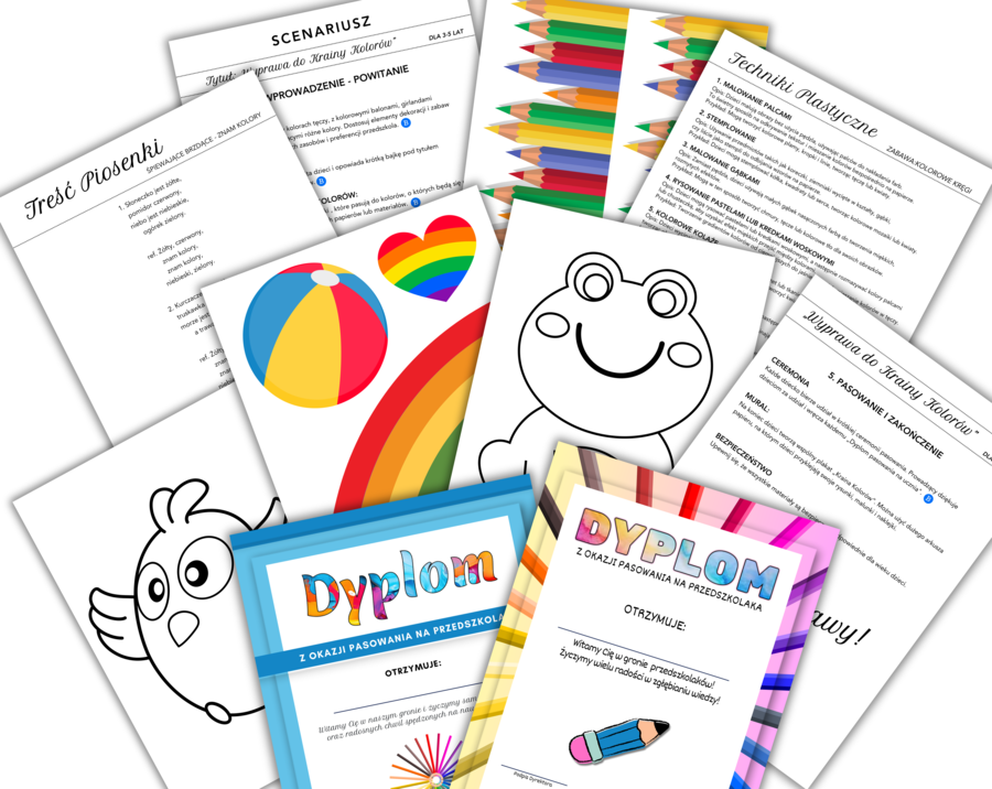 Mega Zestaw Materiałów Dydaktycznych. Przedszkole & klasy 1-3. Ponad 300 stron PDF / 13 zestawów