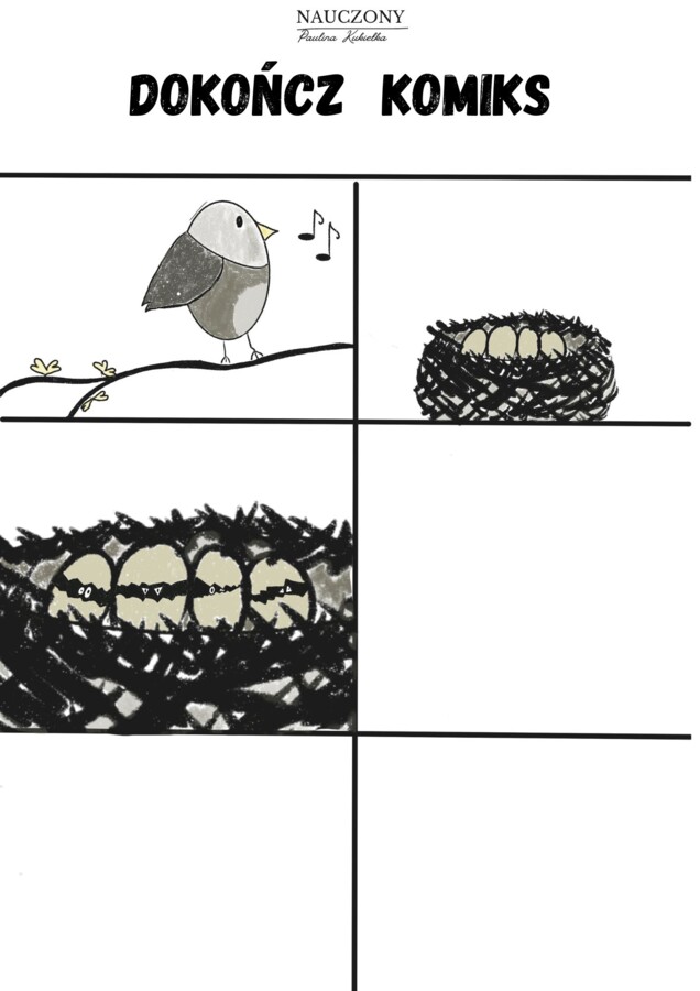 „Dokończ komiks” 30 zadań dla dzieci i młodzieży