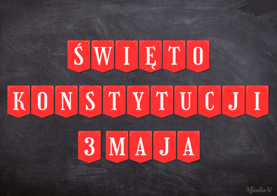 ŚWIĘTO KONSTYTUCJI 3 MAJA - GIRLANDA