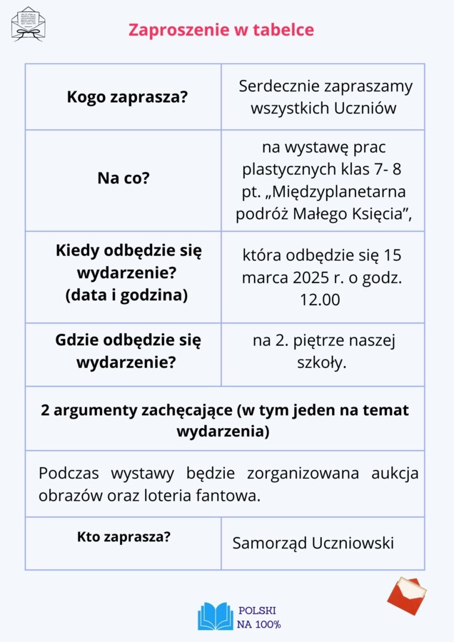 Zaproszenie i ogłoszenie na E8