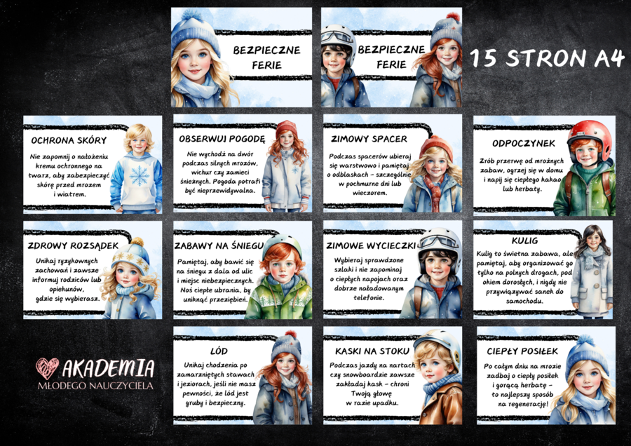BEZPIECZNE FERIE - GAZETKA