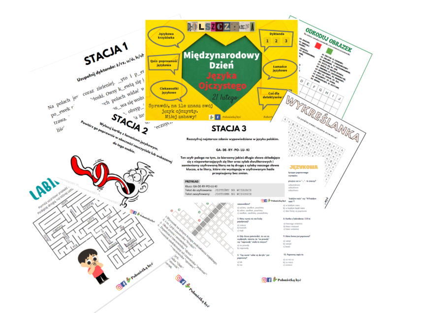Stacje zadaniowe- Międzynarodowy Dzień Języka Ojczystego