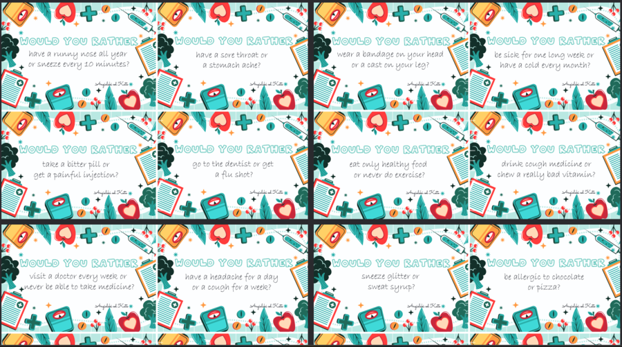 Health (Zdrowie) gra Would you rather /56 kart