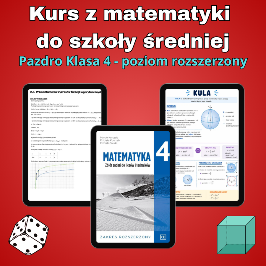 Kurs online z matematyki - Pazdro 4R