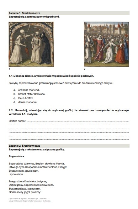 Epokownik maturalny - zestaw zadań do matury pisemnej z języka polskiego,