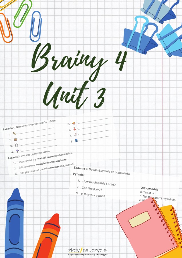 Brainy 4 unit 3 - revision, test