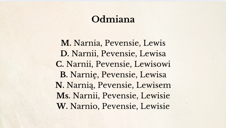 ,,Opowieści z Narnii: Lew, czarownica i stara szafa" – powtórzenie przed E8