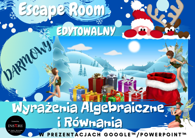 Boże Narodzenie – DARMOWY Escape Room – Wyrażenia Algebraiczne i Równania.