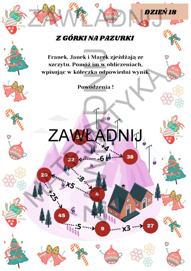 MATEMATYCZNY KALENDARZ ADWENTOWY