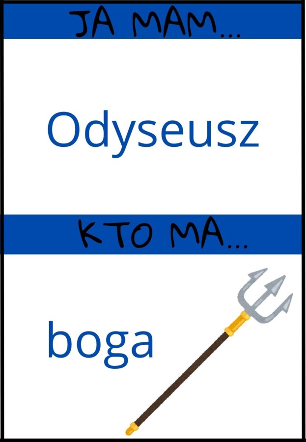 Gra Ja mam, kto ma - Mitologia grecka