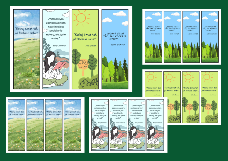 DZIEŃ ZIEMI – zakładki do książek – zakładka – biblioteka – wersja 5