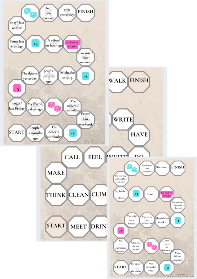 Past Simple board game