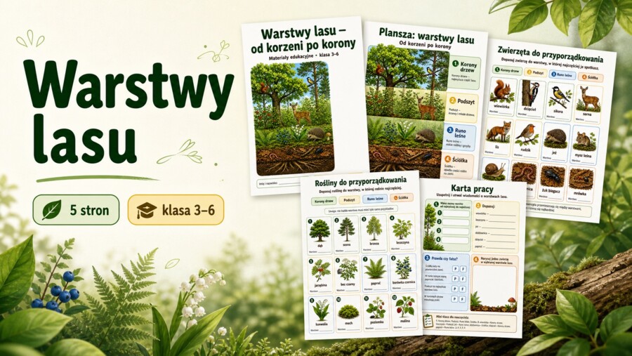 Warstwy lasu - od korzeni po korony