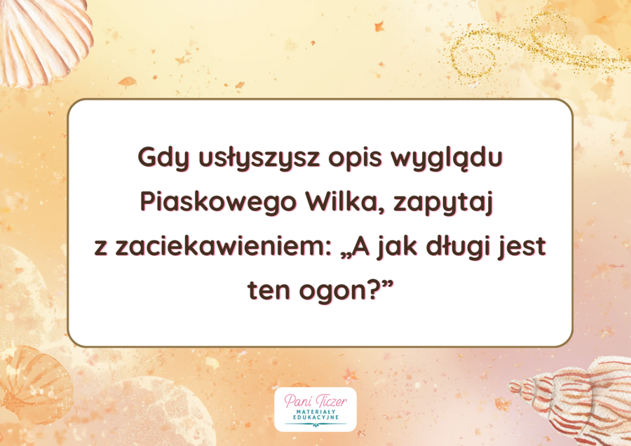 Test na uważność do lektury "Piaskowy Wilk"