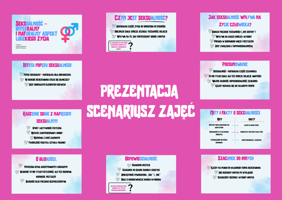Seksualność - Integralny i naturalny aspekt ludzkiego życia/ PREZENTACJA+ SCENARIUSZ ZAJĘĆ/ EDUKACJA ZDROWOTNA