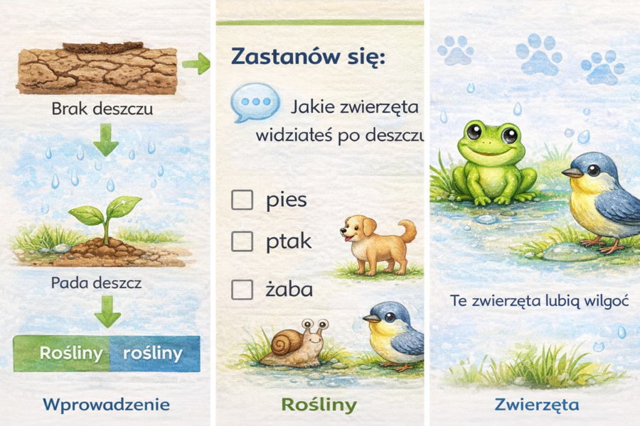 Tekst: Dlaczego deszcz jest potrzebny?