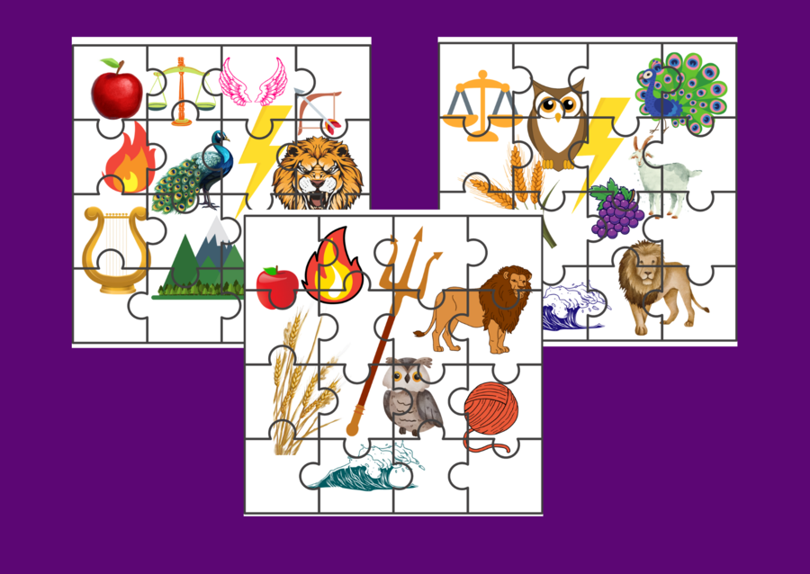 MITY GRECKIE - mitologia - – puzzle – ikonki