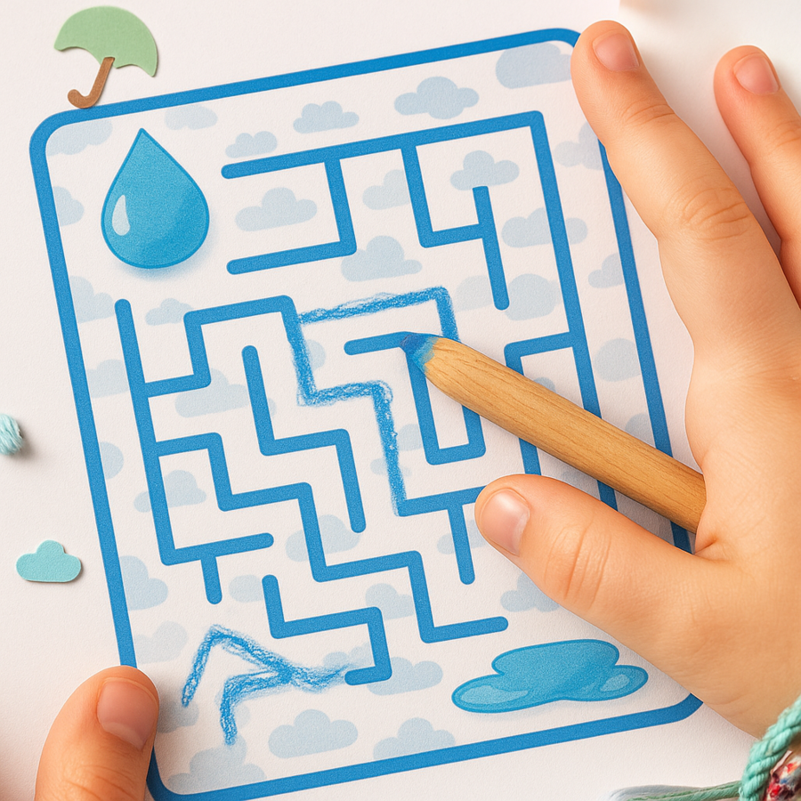 Karty pracy „Przygoda z deszczem”