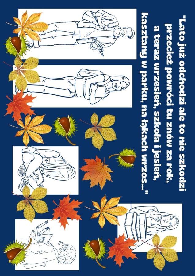 Gazetka na rozpoczęcie roku szkolnego "Lato już odchodzi..."
