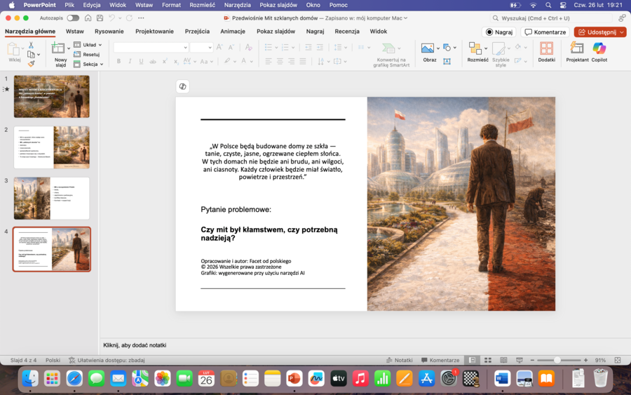 Mit szklanych domów w "Przedwiośniu" S. Żeromskiego.