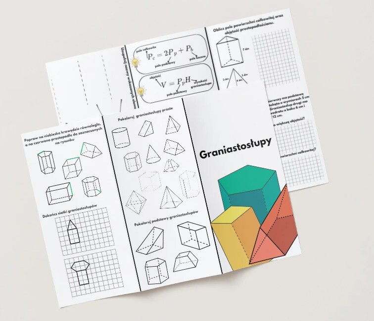 Figury przestrzenne. Graniastosłupy. Pole powierzchni. Objętość.