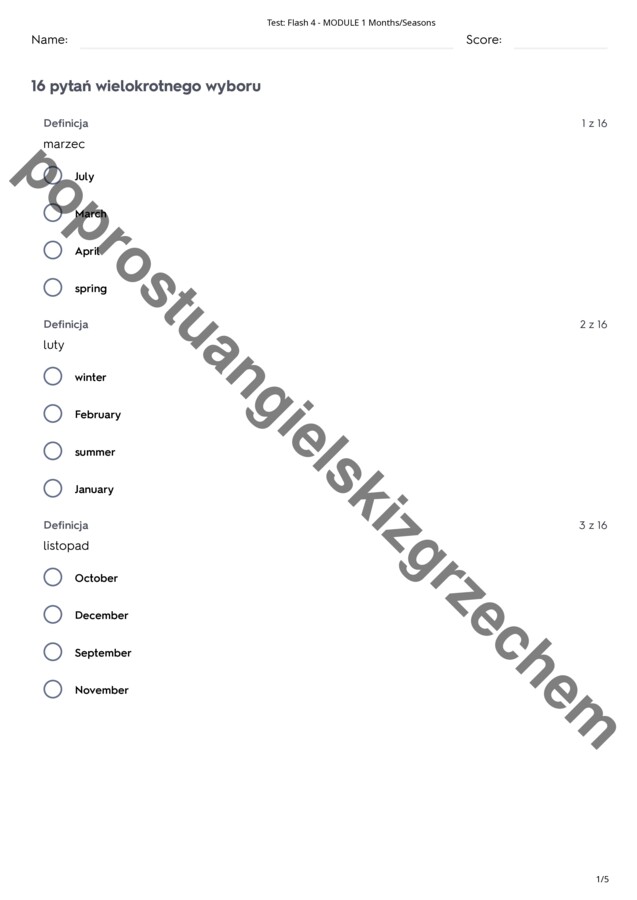 Flash 4 - Module 1 - testy